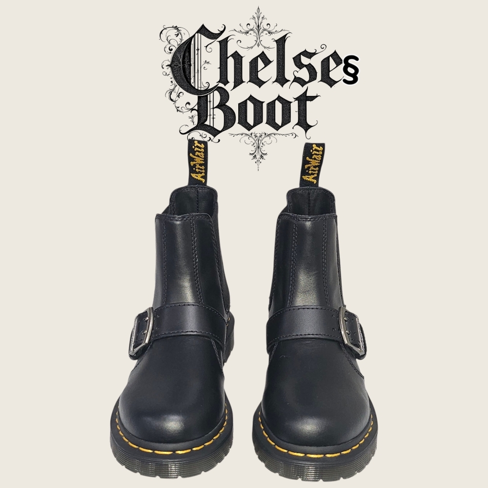 Dr. Martens Black Chelsea Boots Sz 7 New With Out Box